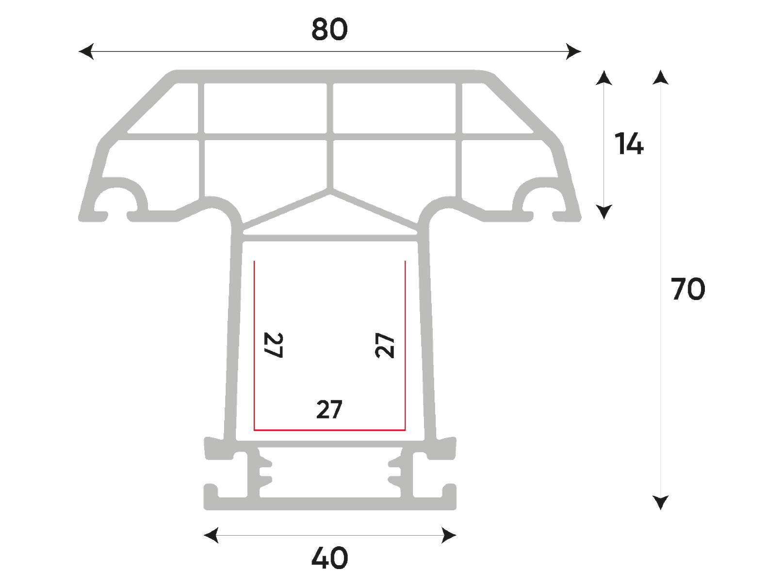 R6004 - T Mullion